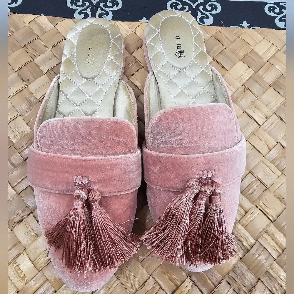 Birdies Pink Tassel Loafers Size 6.5
